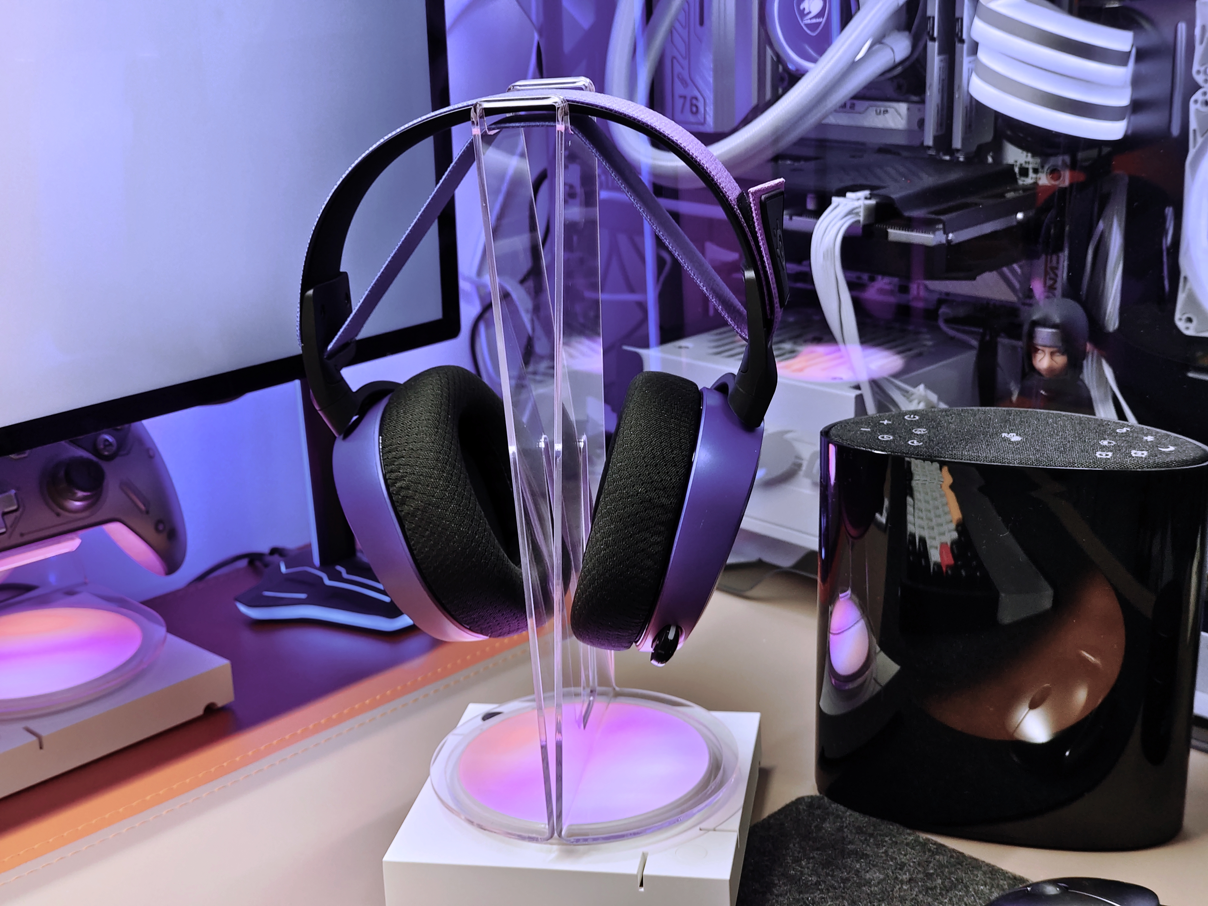 暗黑风,绝绝紫,这款耳机带我进入沉浸式电竞体验!